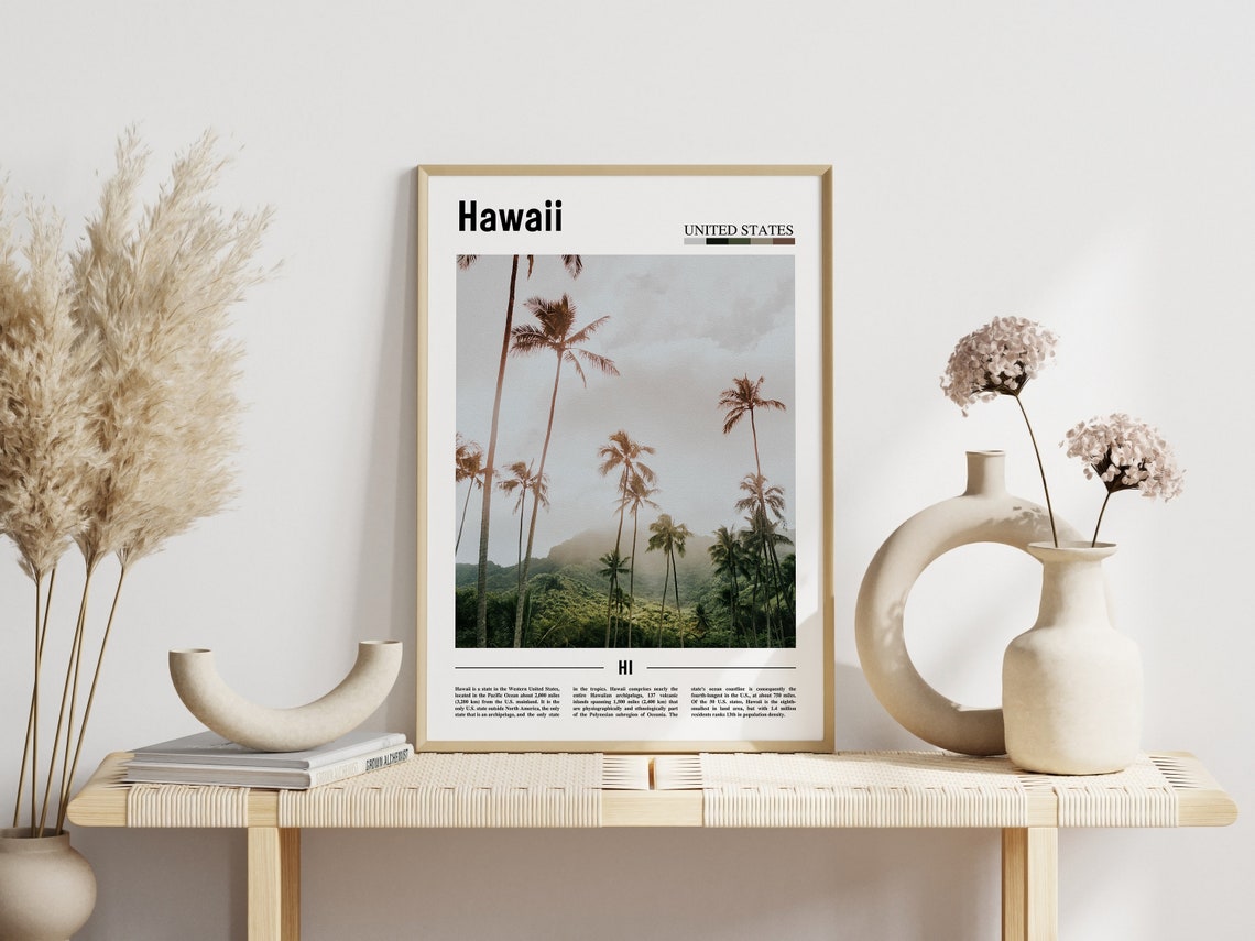 Hawaii Poster Hawaii Print Hawaii Wall Art United States Photo United States Poster United States Print Travel Poster - Image 6