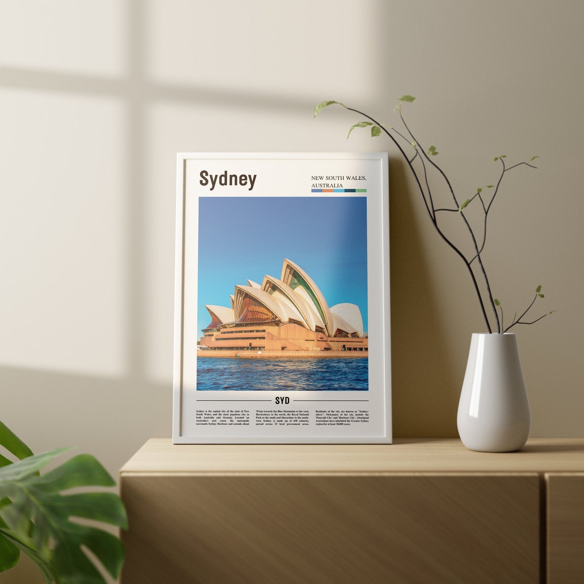 Sydney Poster, Colorful City Artwork - Image 2