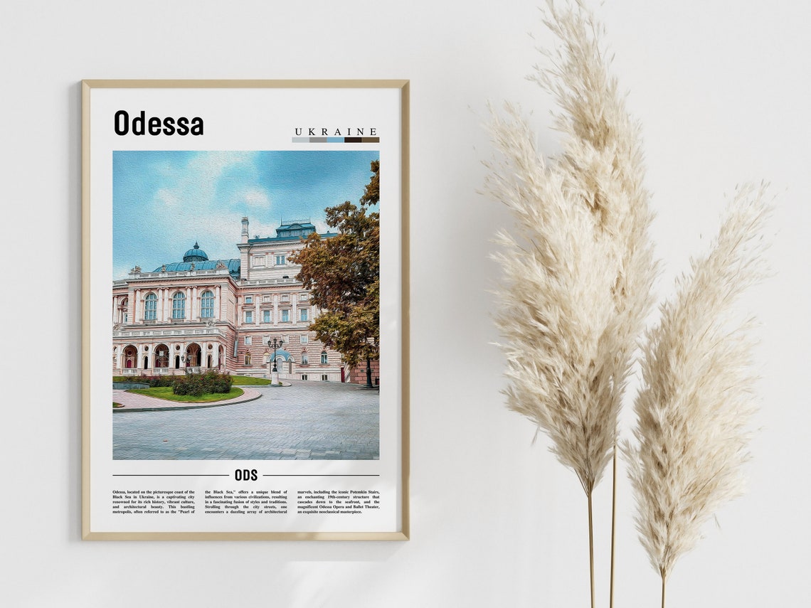 Odessa Poster Odessa Print Odessa Wall Art Europe Photo Europe Poster Europe Print Travel Poster - Image 4