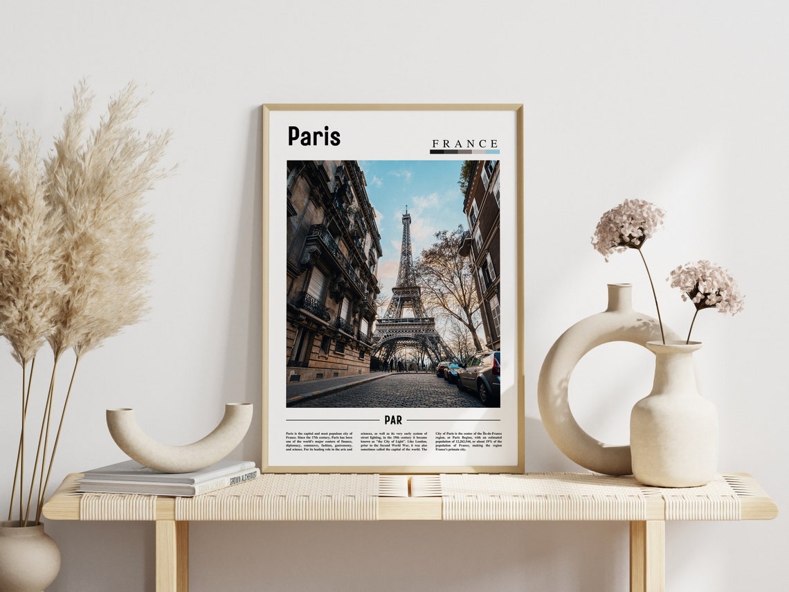 Paris Poster Paris Print Paris Wall Art France Photo France Poster France Print France Wall Art Minimal Travel Poster - Image 5