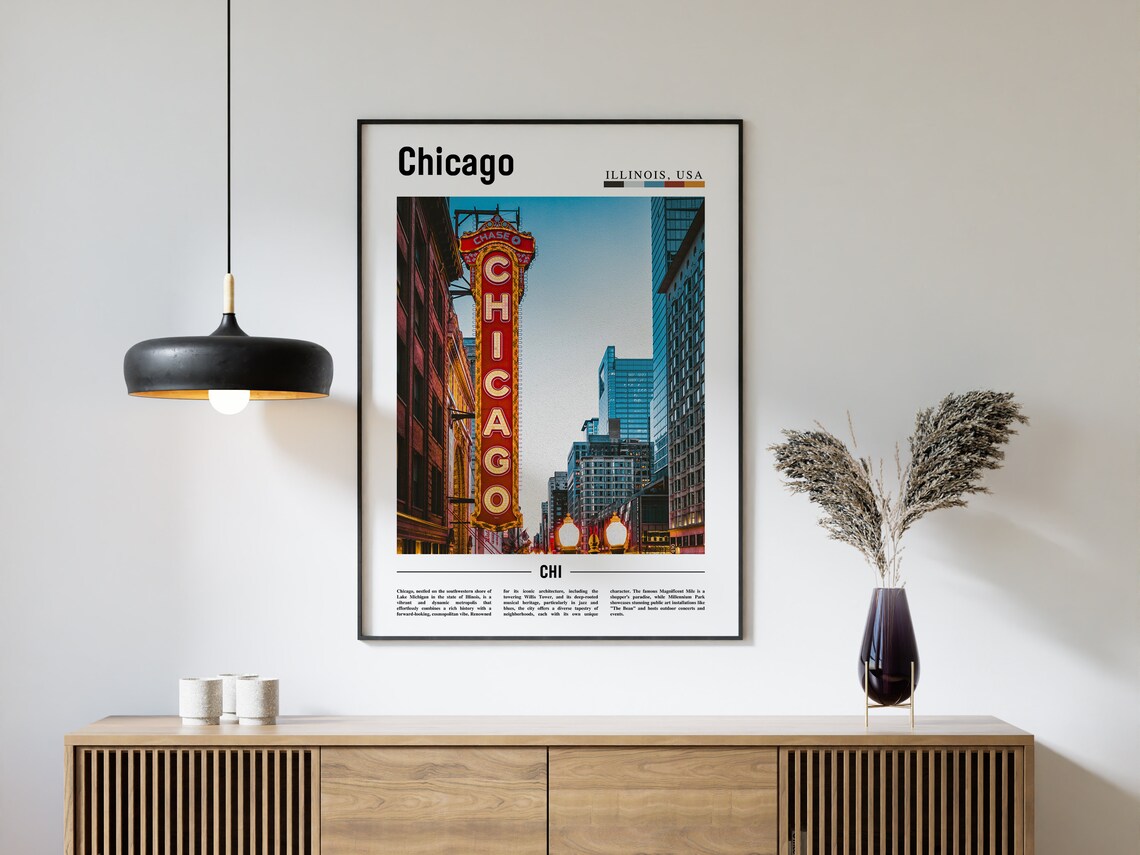 Chicago Travel Poster, United States Photo - Image 4
