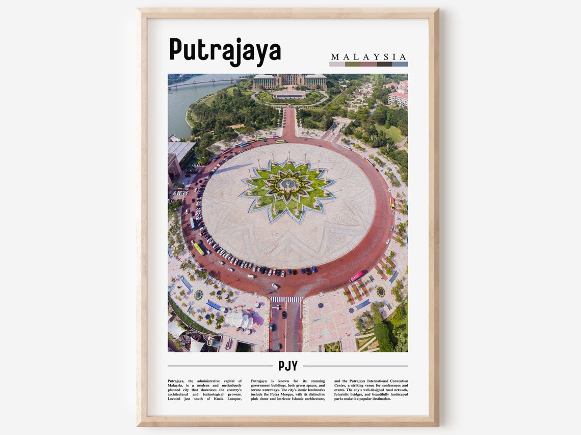 Putrajaya Poster Putrajaya Print Putrajaya Wall Art Asia Print Asia Poster Asia Photo Minimal Travel Poster