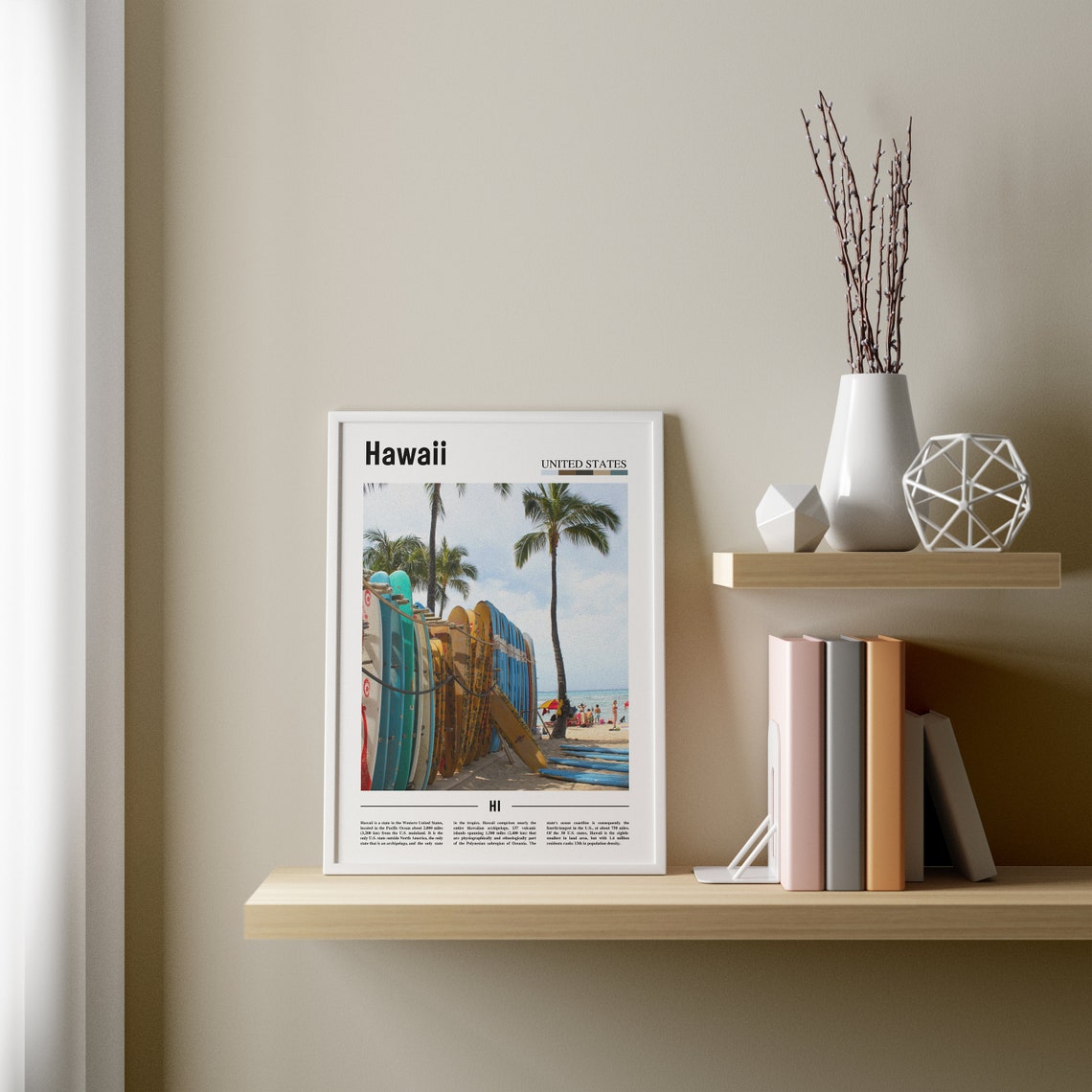 Hawaii Poster Hawaii Print Hawaii Wall Art United States Photo United States Poster United States Print Travel Poster - Image 3