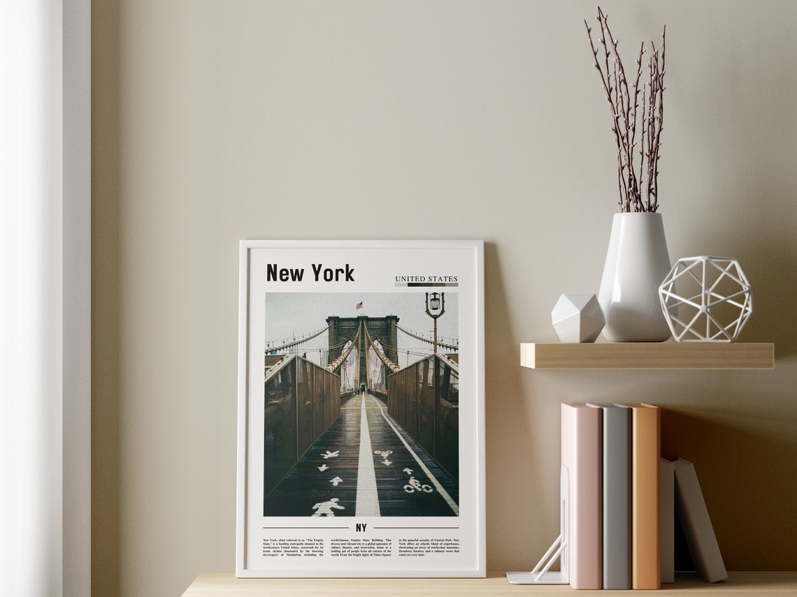 New York Poster New York Print New York Wall Art Ny Photo Ny Poster Ny Print New York Photo Travel Poster - Image 3