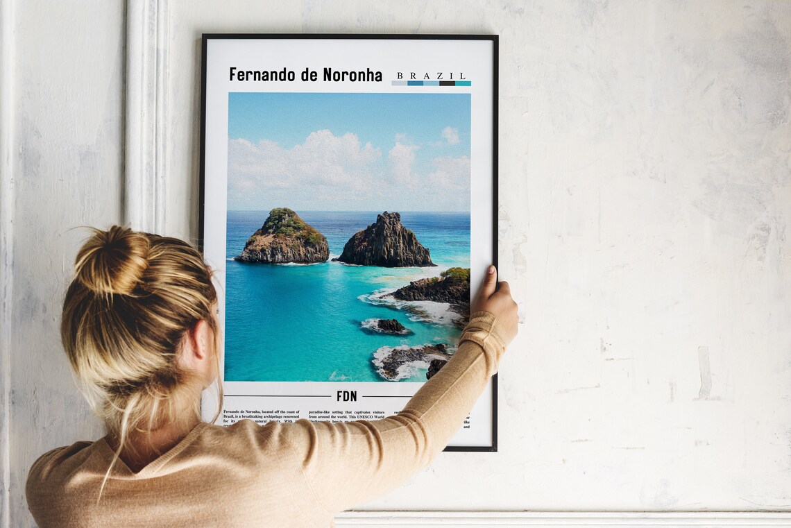 Fernando De Noronha Minimal Travel Art Print - Image 5