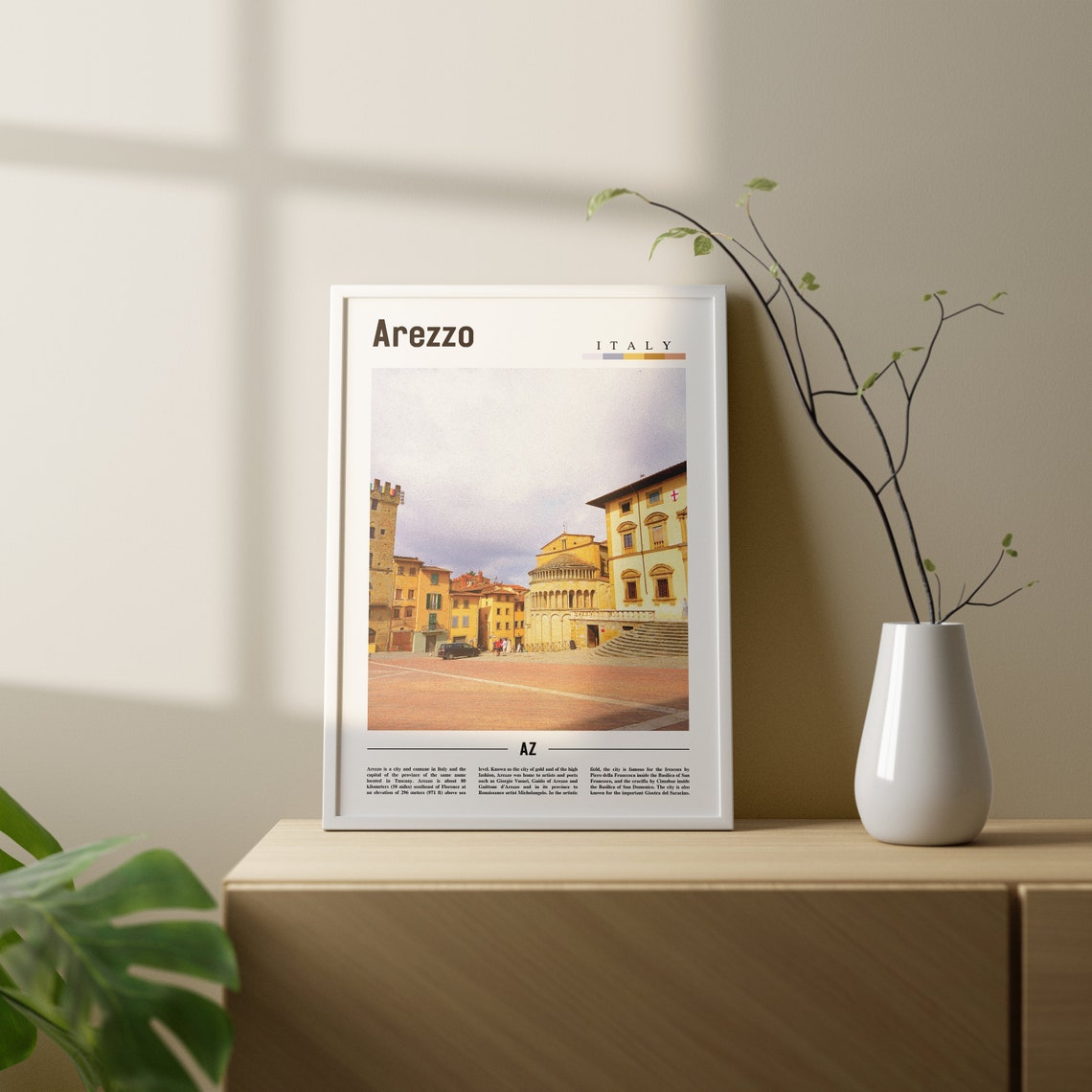 Arezzo, Italy Minimal Travel Poster - Image 2