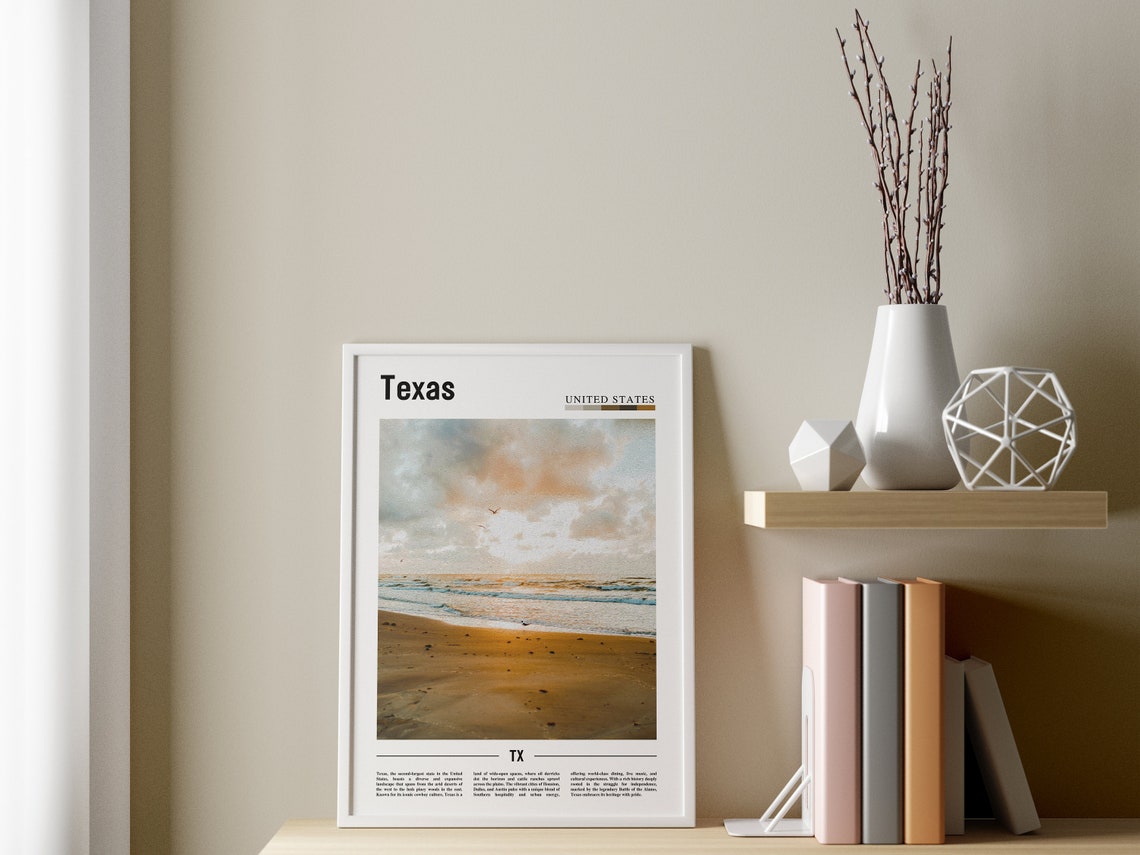 Texas Poster Texas Print Texas Wall Art Texas Photo United States Photo United States Poster United States Print - Image 3