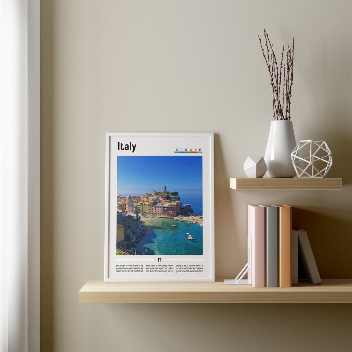 Italy Poster Italy Print Italy Wall Art Italy Photo Italy Poster Italy Print Italy Wall Art Minimal Travel Poster - Image 3