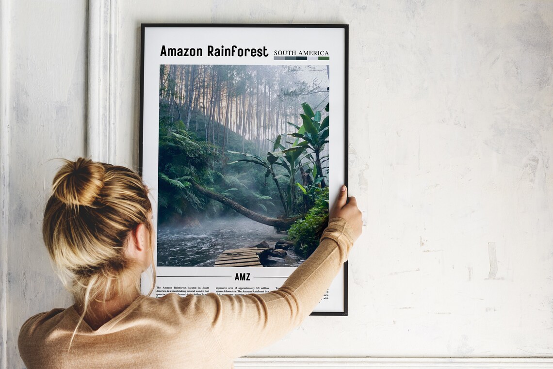 Amazon Rainforest, South America Travel Poster - Image 5