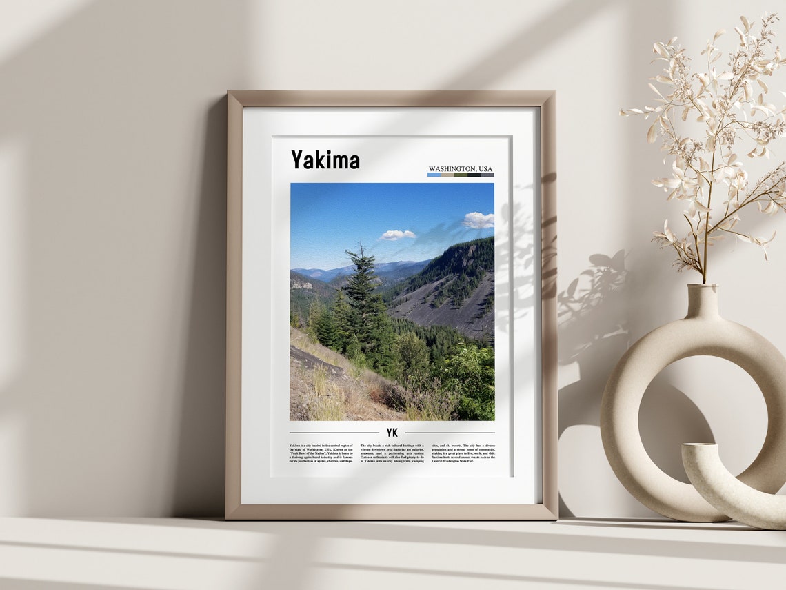 Yakima Poster Yakima Print Yakima Wall Art United States Photo United States Poster United States Print - Image 2