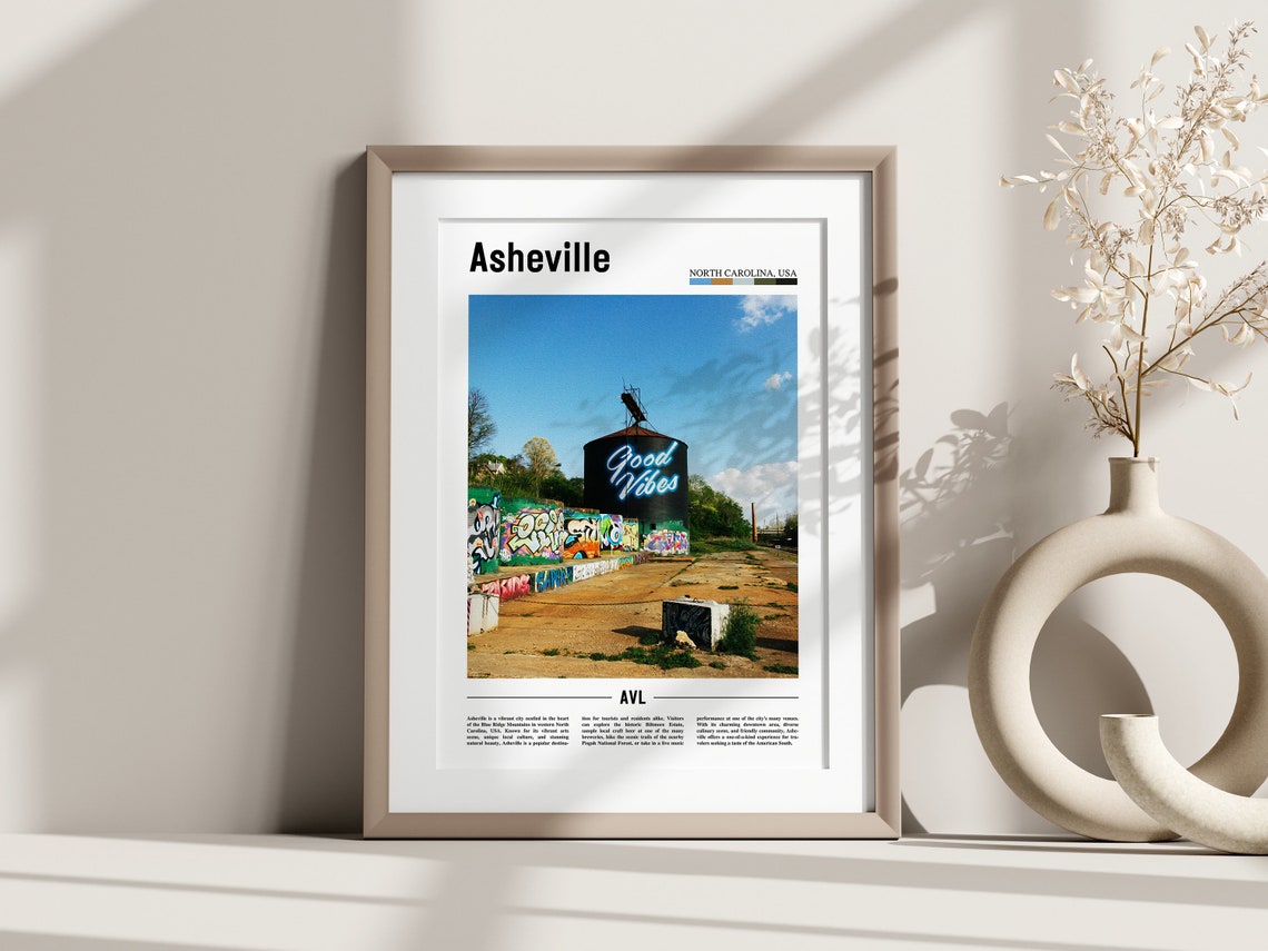 Asheville Poster Asheville Print Asheville Wall Art United States Photo United States Poster United States Print - Image 3