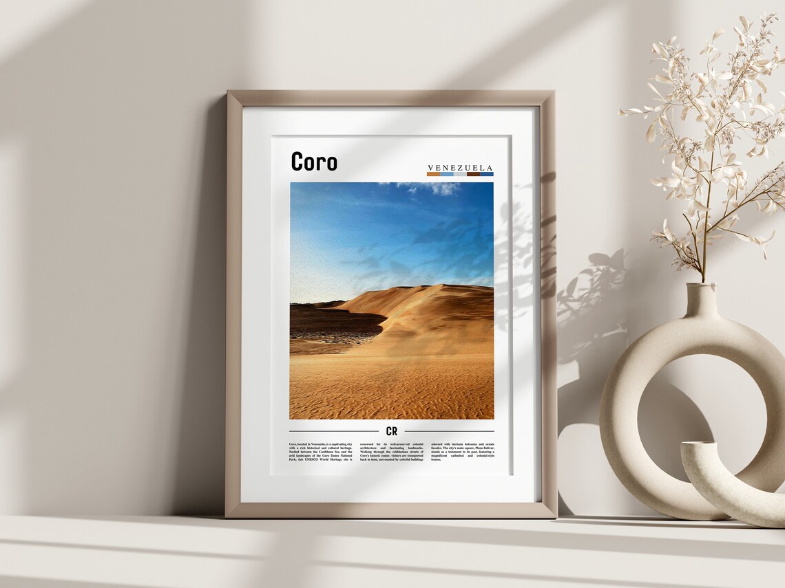 Coro Travel Poster, South America Wall Art - Image 3