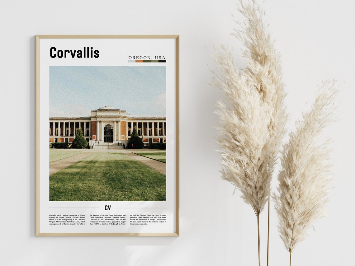 Corvallis Poster Corvallis Print Corvallis Wall Art United States Photo United States Poster United States Print - Image 4