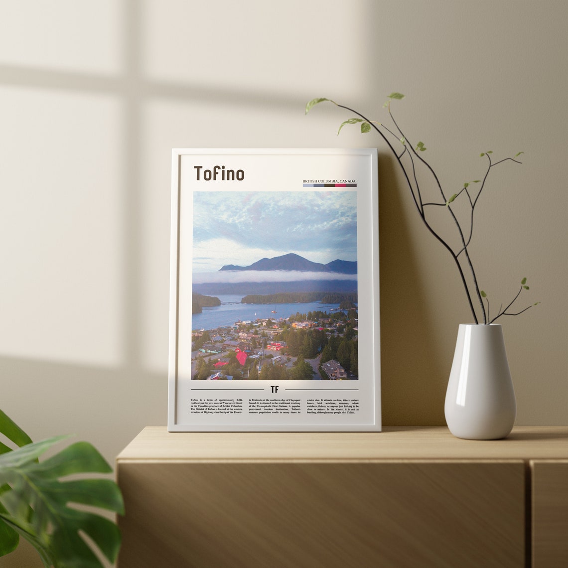 Tofino Print Tofino Poster Tofino Wall Art Oil Painting Poster Colorful City Print City Artwork Travel Artwork Travel Wall Art - Image 2