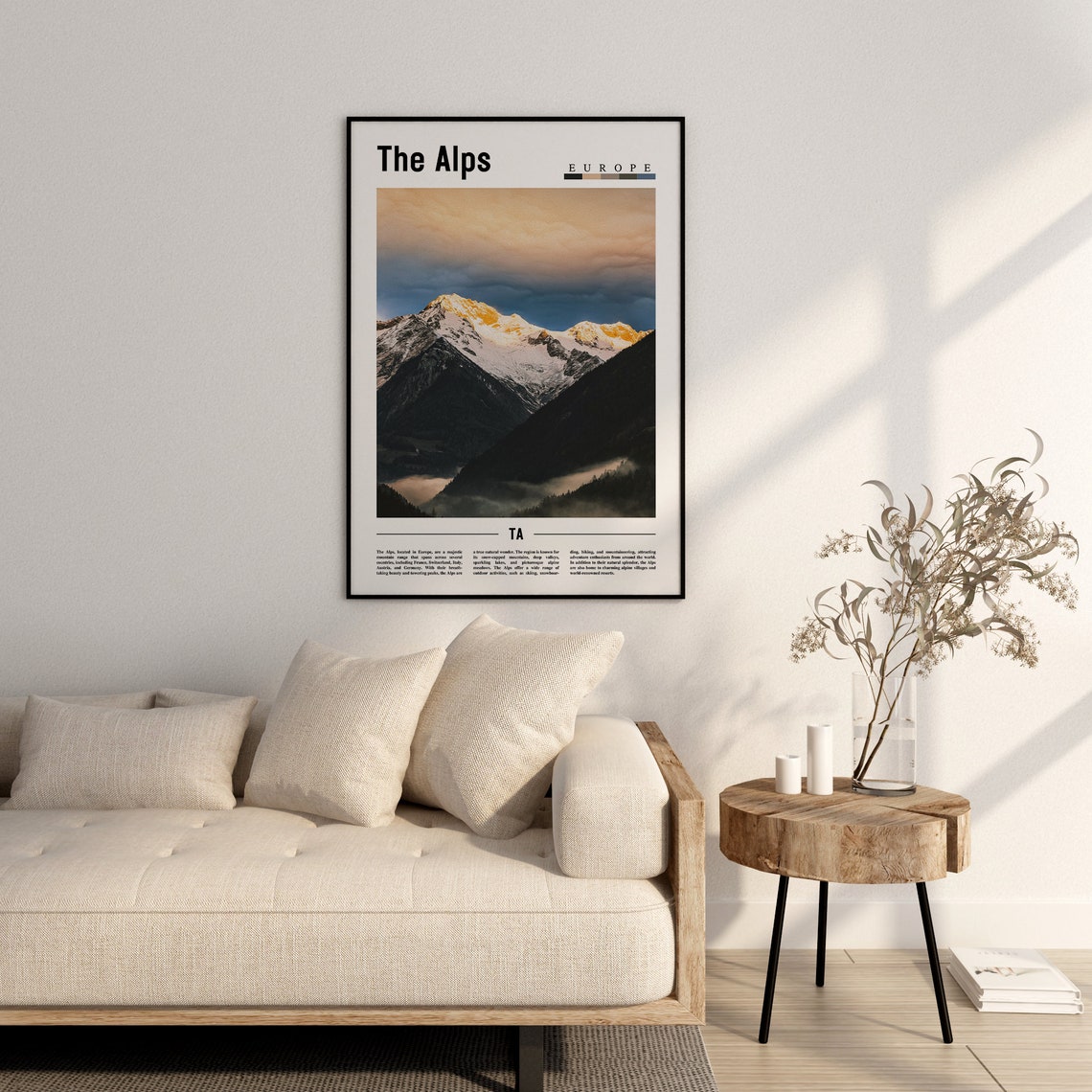 The Alps Poster The Alps Print The Alps Wall Art Europe Photo Europe Poster Europe Print Travel Poster - Image 2