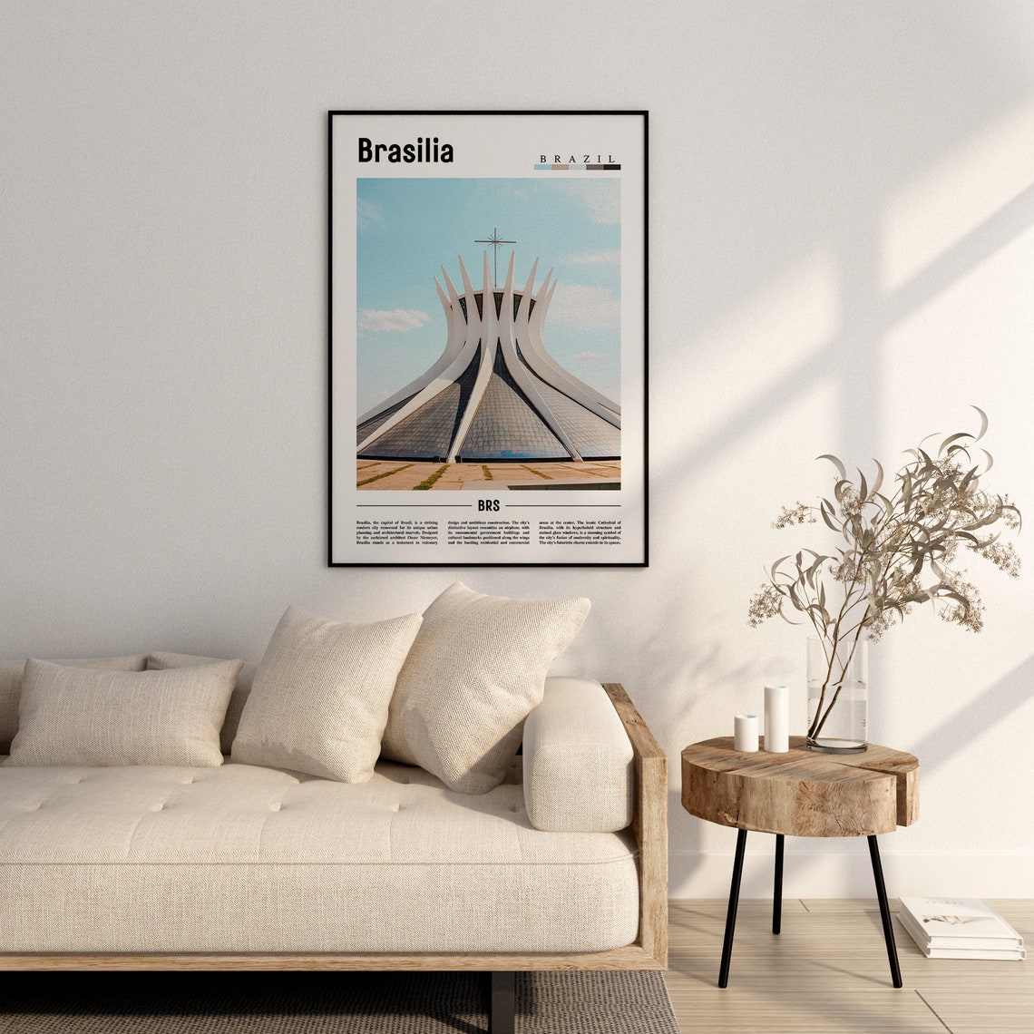 Brasilia Poster Brasilia Print Brasilia Wall Art South America Poster South America Print Travel Poster - Image 2