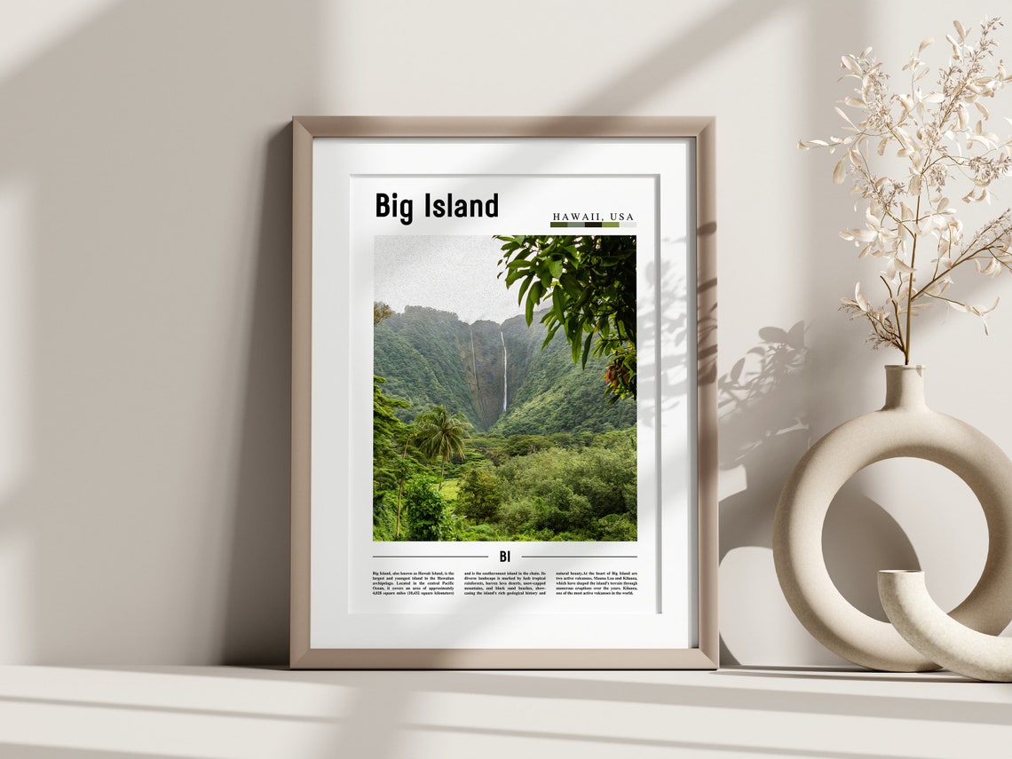 Big Island Poster Big Island Print Big Island Wall Art United States Photo United States Poster United States Print - Image 3