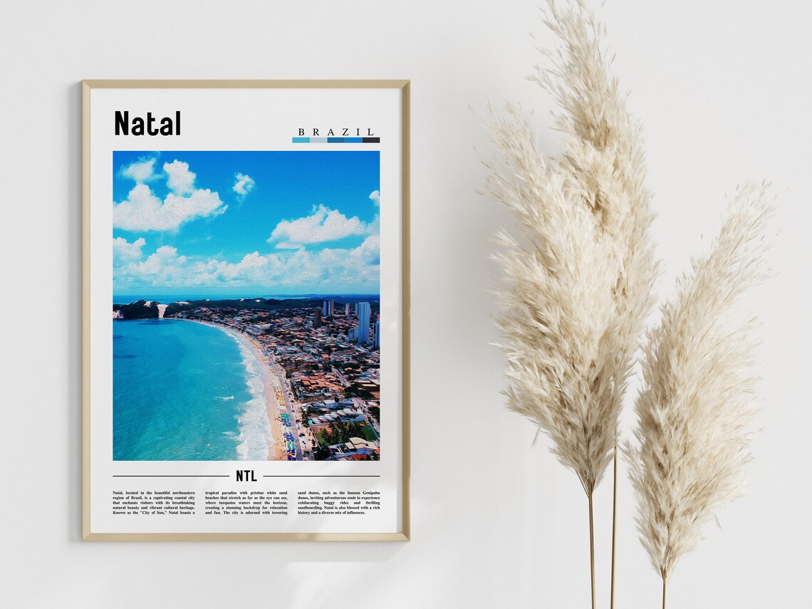 Natal Travel Poster, South America Landmark - Image 4