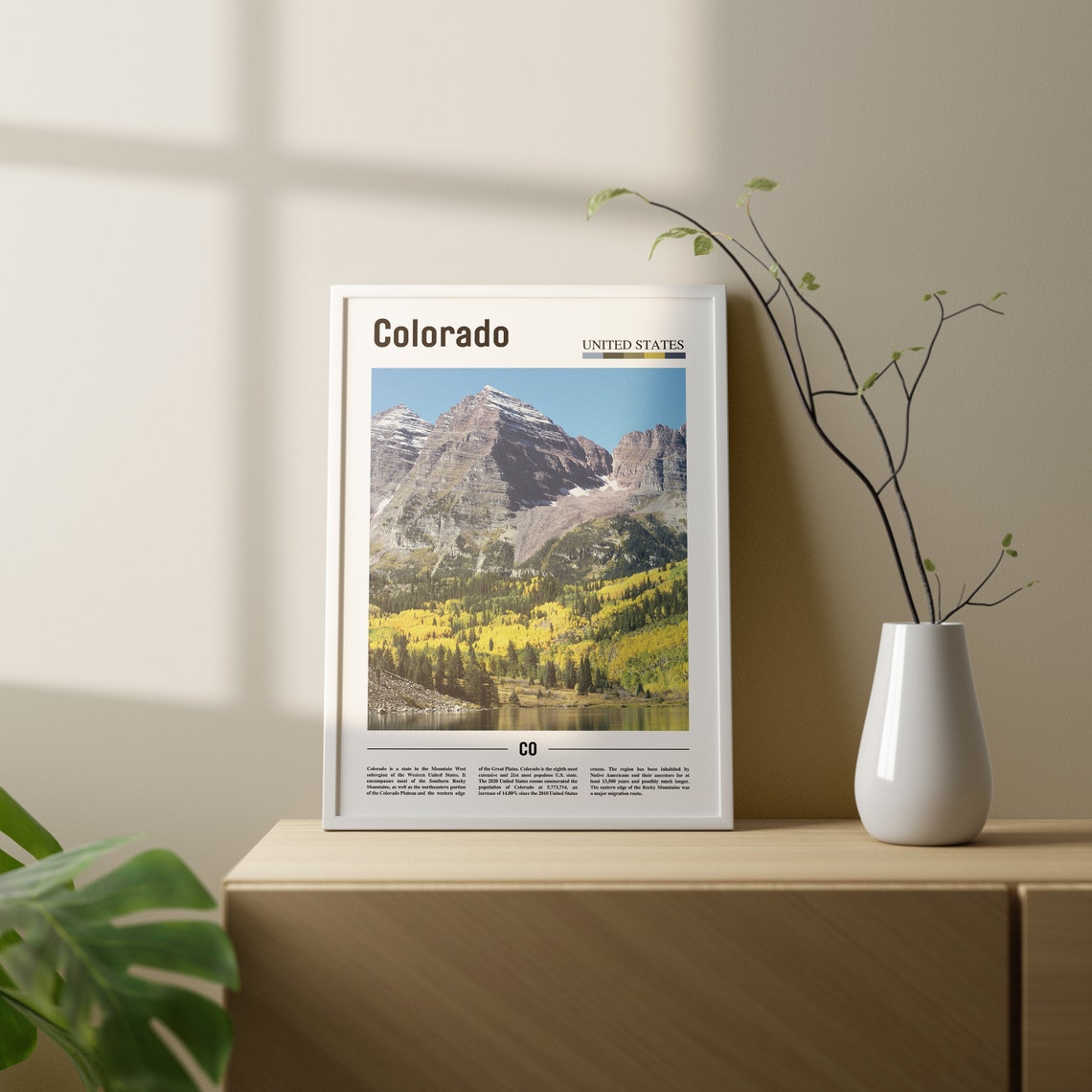 Colorado Print Colorado Poster Colorado Wall Art Oil Painting Poster Colorful City Print City Artwork Travel Artwork Travel Wall Art - Image 2