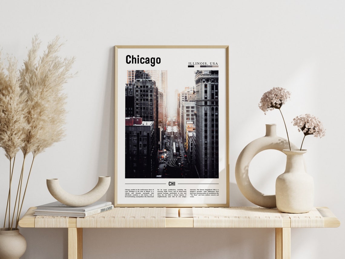 Chicago Print Chicago Poster Chicago Wall Art United States Photo United States Poster United States Print - Image 6