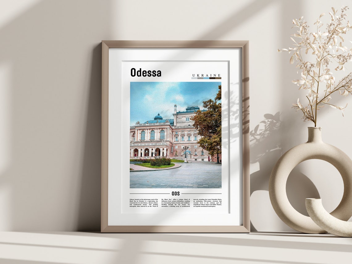 Odessa Poster Odessa Print Odessa Wall Art Europe Photo Europe Poster Europe Print Travel Poster - Image 3