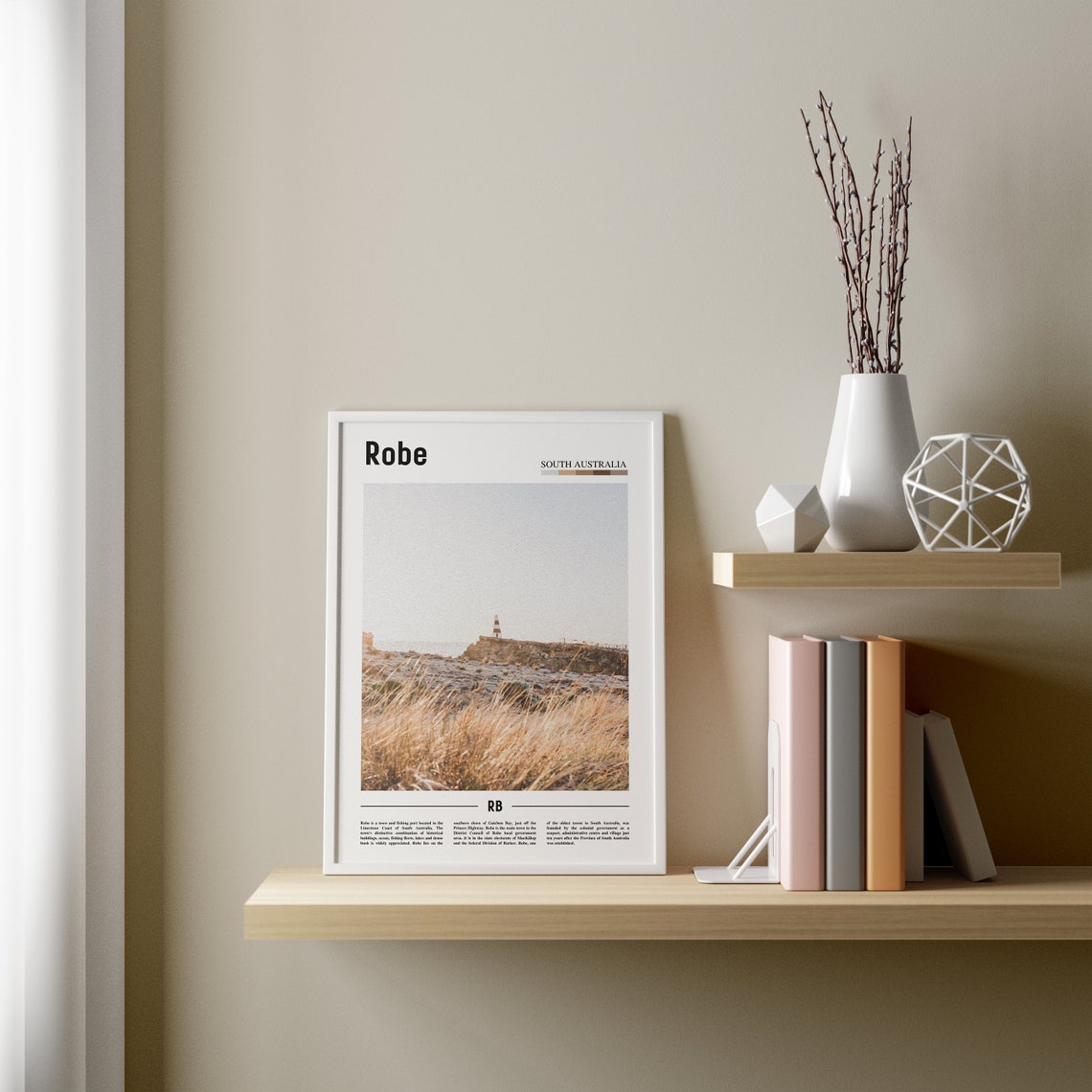 Robe Print Robe Poster Robe Wall Art Minimal Travel Print Minimal City Poster Travel Destination Colorful City Print Oil Painting Poster - Image 2