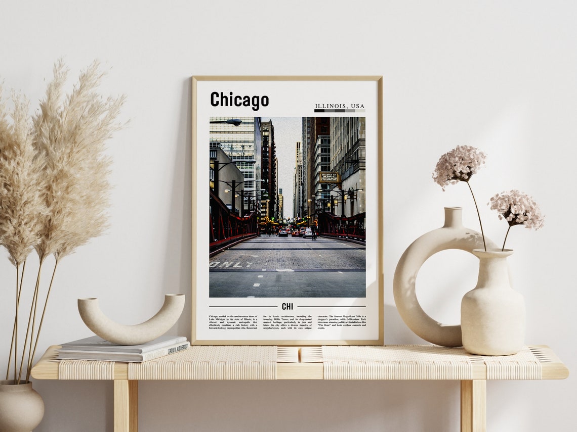 Chicago Print Chicago Poster Chicago Wall Art United States Photo United States Poster United States Print - Image 6