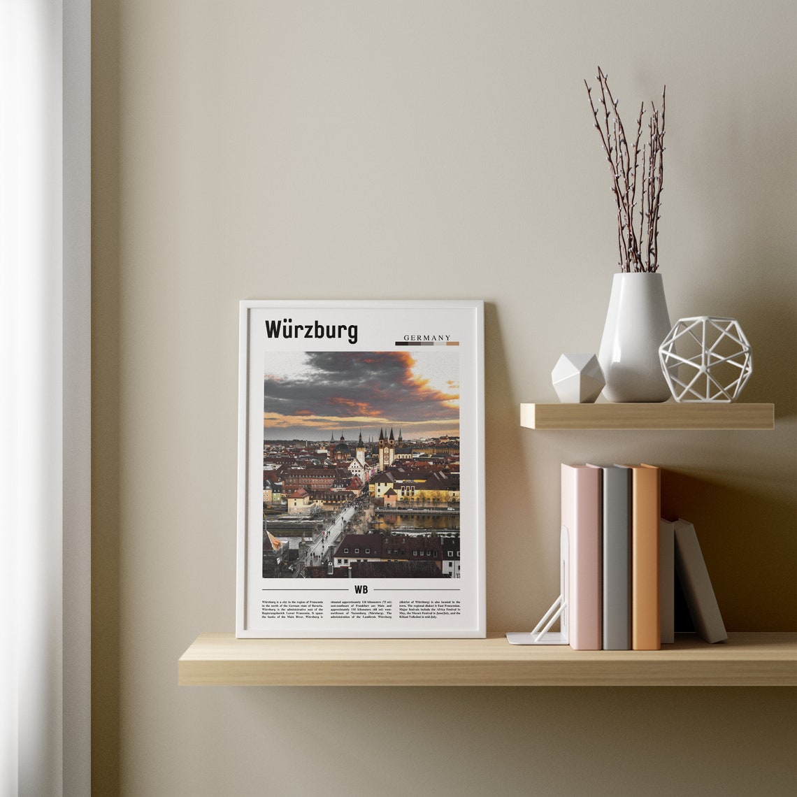 Wrzburg Print Wrzburg Poster Wrzburg Wall Art Europe Photo Europe Poster Europe Print Travel Poster - Image 3