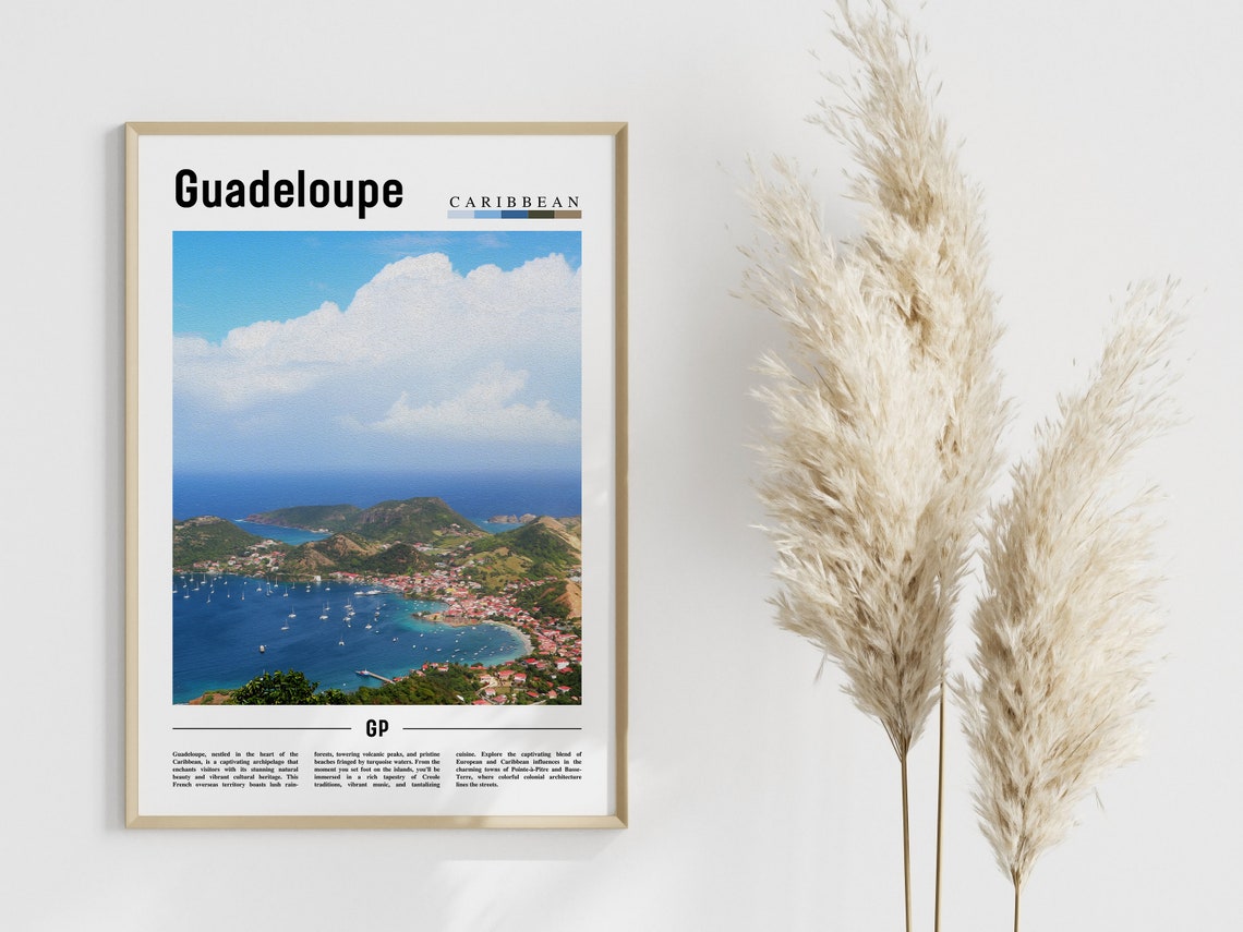 Guadeloupe Poster Guadeloupe Print Guadeloupe Wall Art Caribbean Photo Caribbean Poster Caribbean Print Travel Poster - Image 4