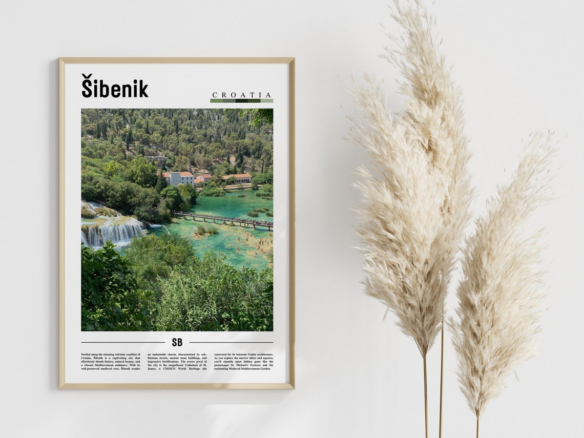 Ibenik Poster Ibenik Print Ibenik Wall Art Europe Photo Europe Poster Europe Print Travel Poster - Image 4