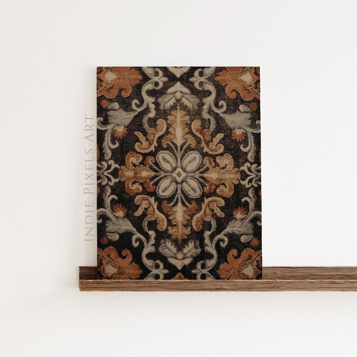 Fall Tapestry Print Rustic Fall Wall Art Vintage Style Tapestry Autumn Wall Decor Warm Geometric Print - Image 3