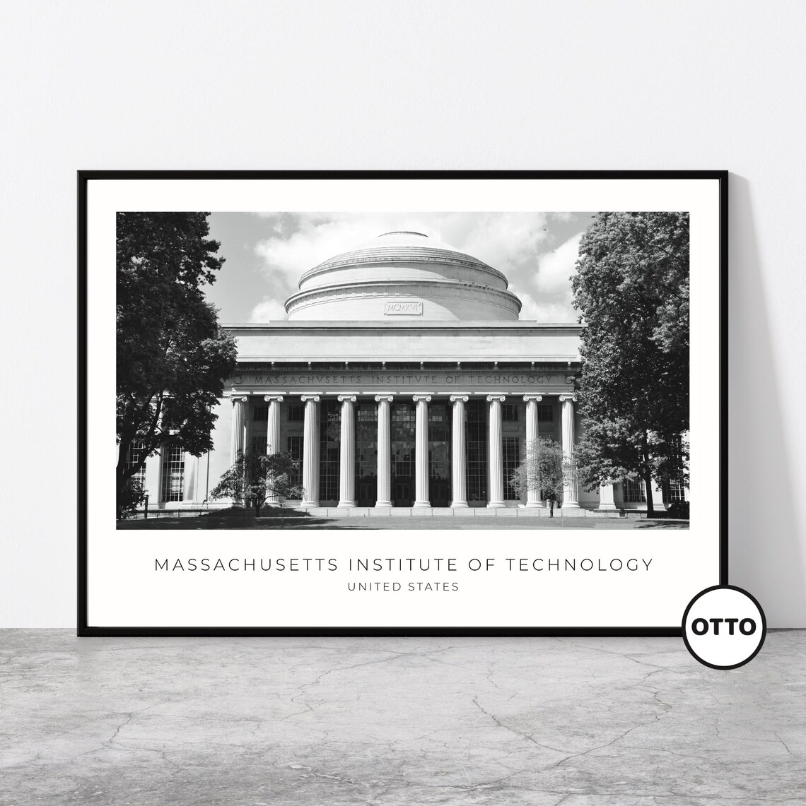 MIT Travel Poster, Massachusetts Institute of Technology