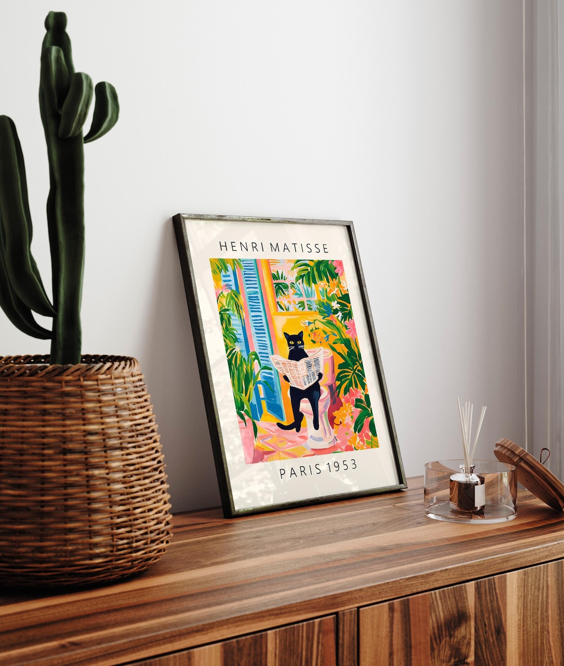 Black Cat on Toilet, Funny Bathroom Wall Art - Image 5