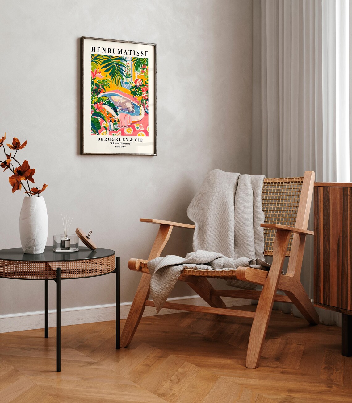 Manatee in Bathtub Art Print, Matisse-Inspired - Image 2