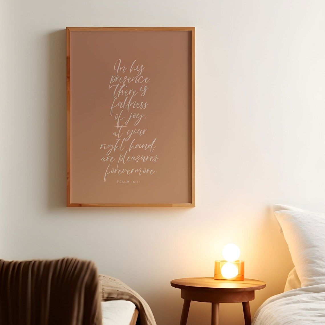 Psalm 16:11 Bible Verse Art Print, Christian Decor - Image 3