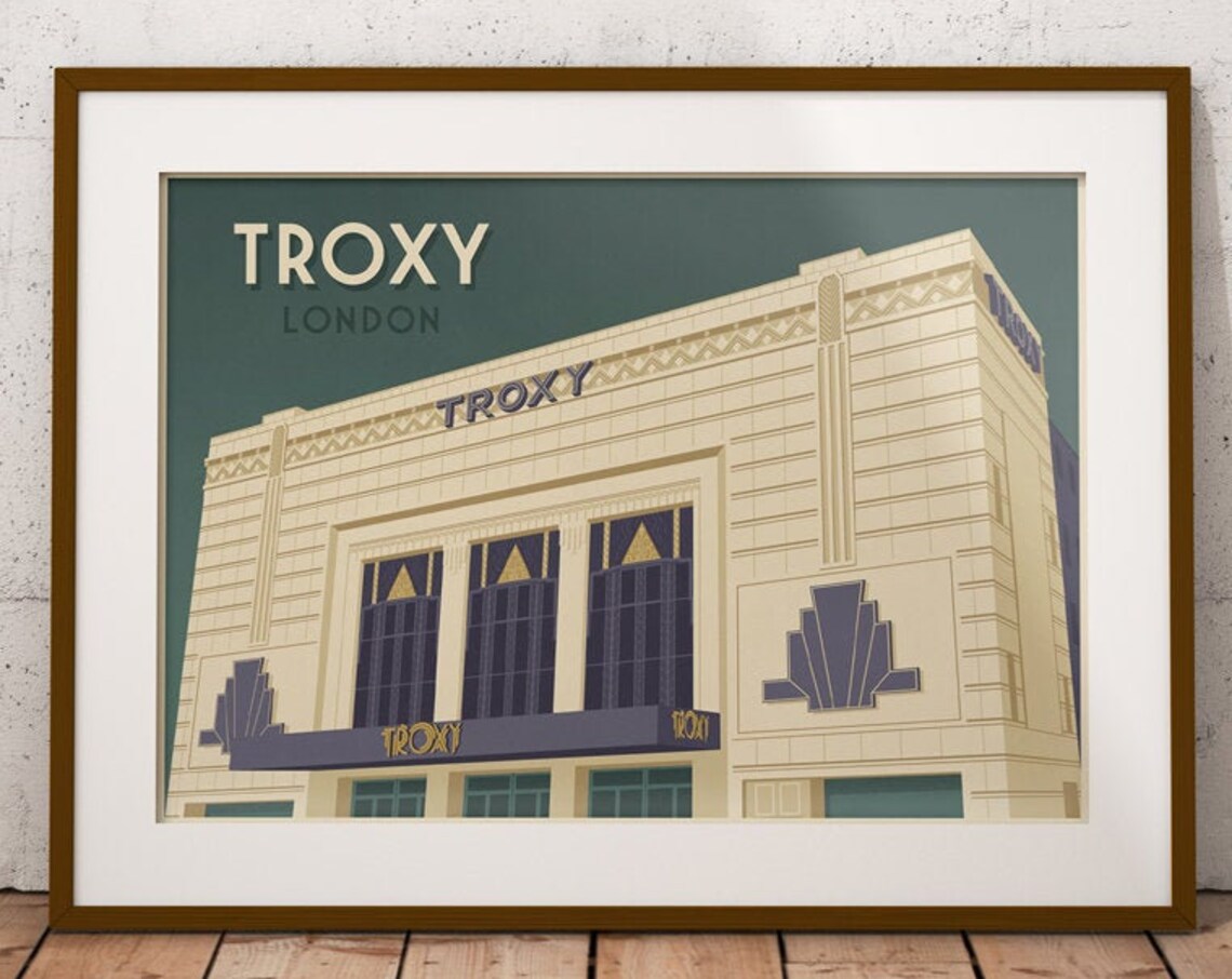 Troxy London Art Deco Music Venue East London Architecture Poster - Image 4