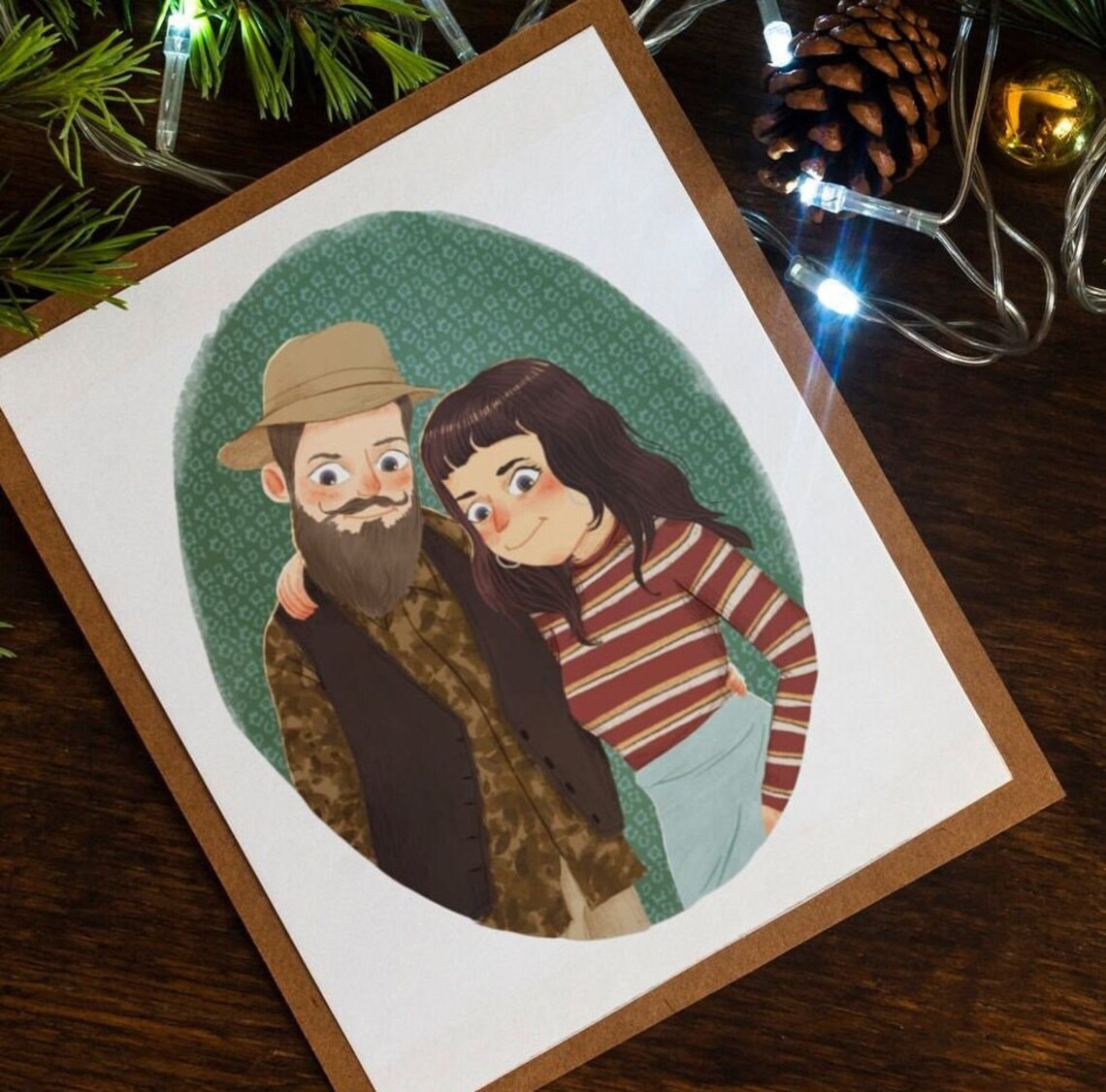 Custom Family Portrait From Photo, Christmas Gift - Image 3