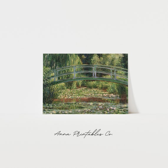 Claude Monet Water Lily Pond Vintage Landscape Art Print