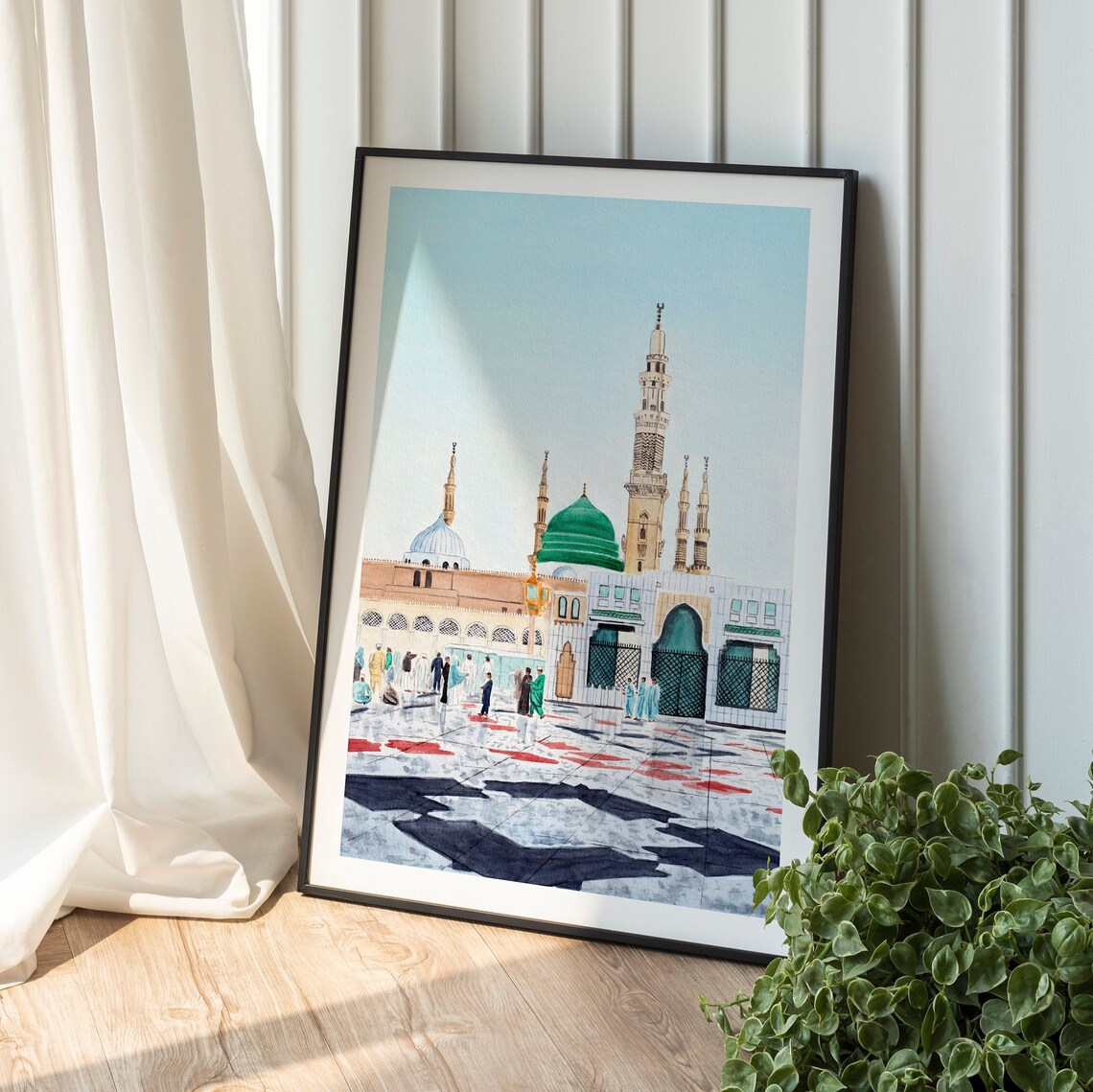 Medinah, Saudi Arabia Watercolor Travel Poster - Image 3