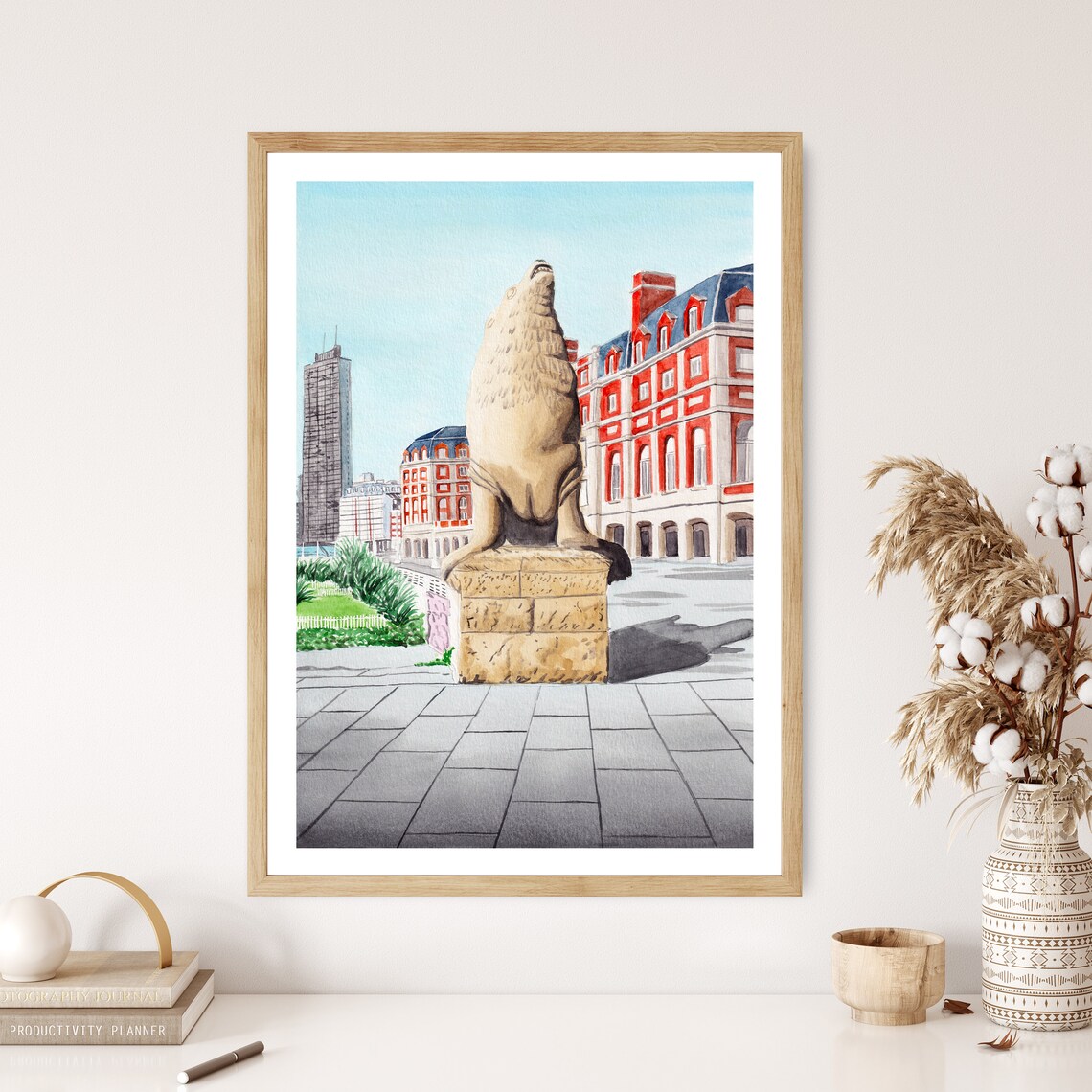 Mar Del Plata Buenos Aires Watercolor Travel Poster - Image 2