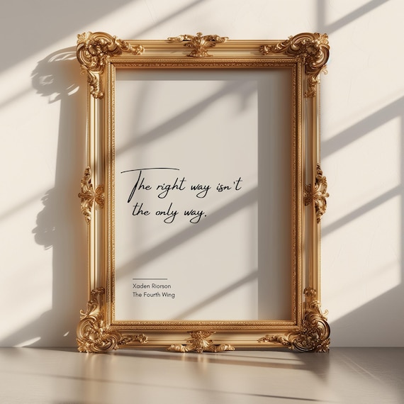 Xaden Riorson Quote, Minimalist Fourth Wing Art Print