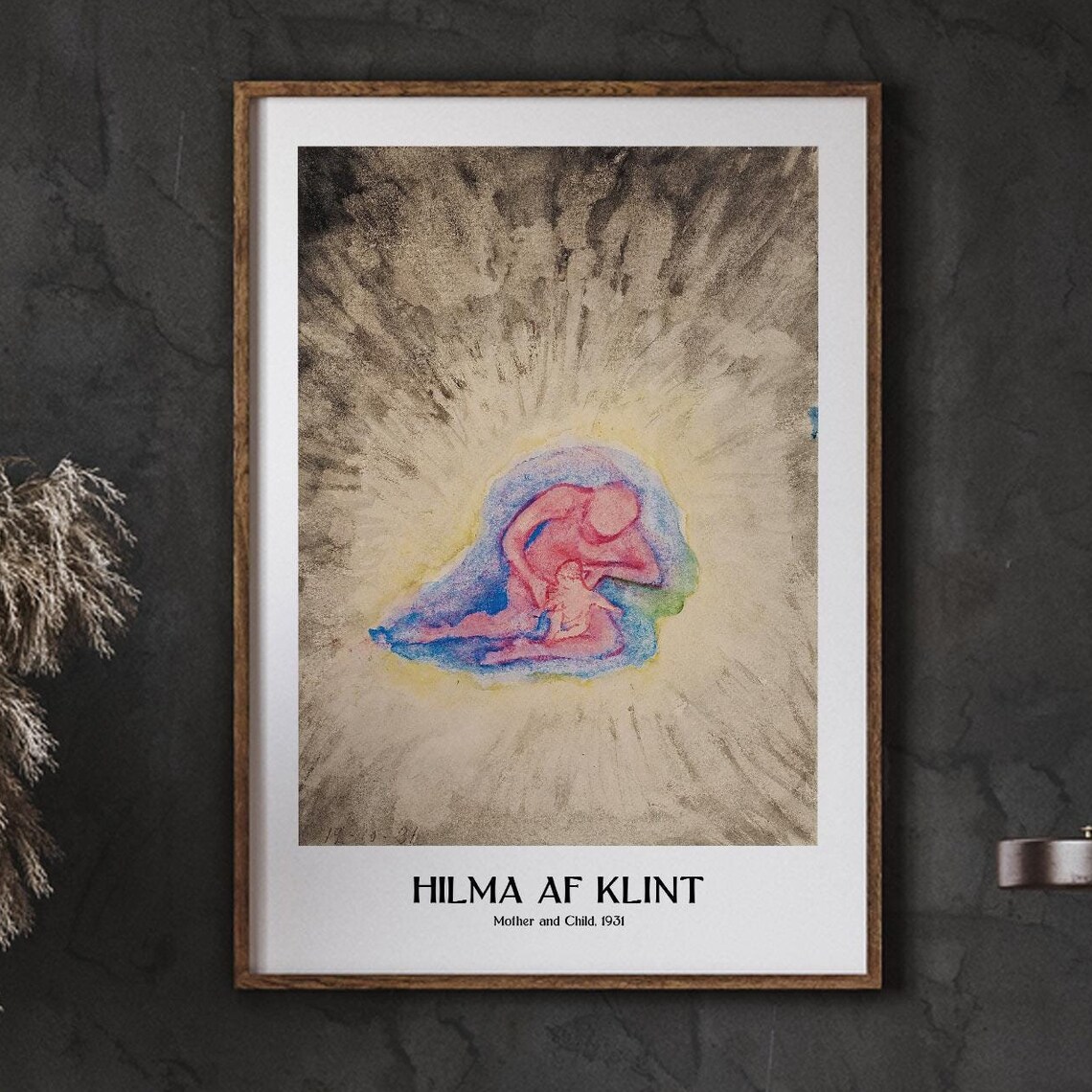 Hilma af Klint Mother and Child 1931 Pastel Spiritual Poster