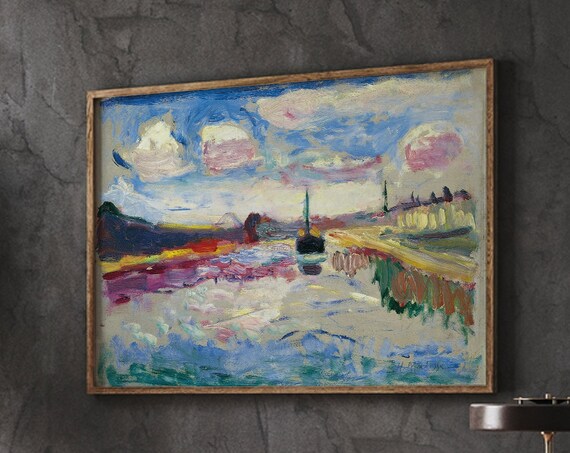 Henri Matisse The Canal du Midi Fauvist Vintage Exhibition Poster