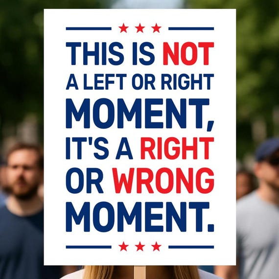 Prodemocracy No Kings Protest Sign Poster