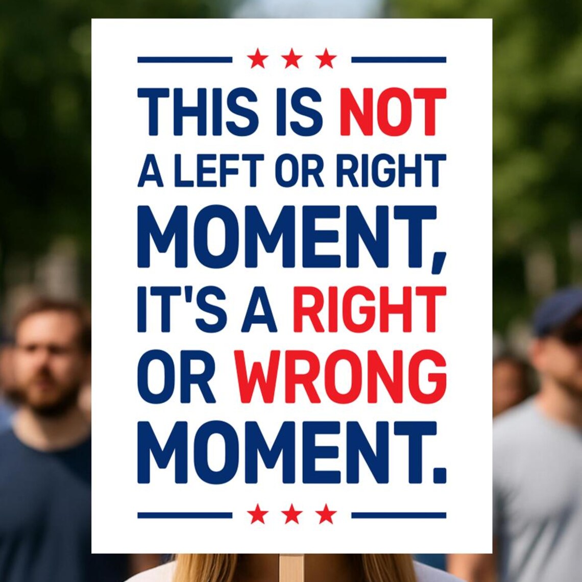 Prodemocracy No Kings Protest Sign Poster