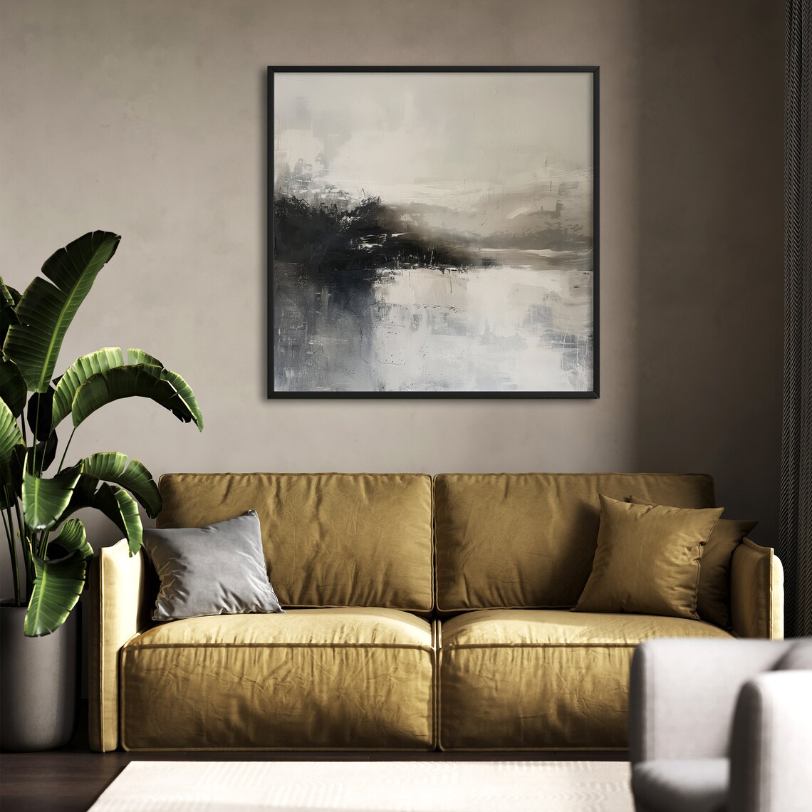 Abstract Square - Japandi Brush Strokes - Image 4