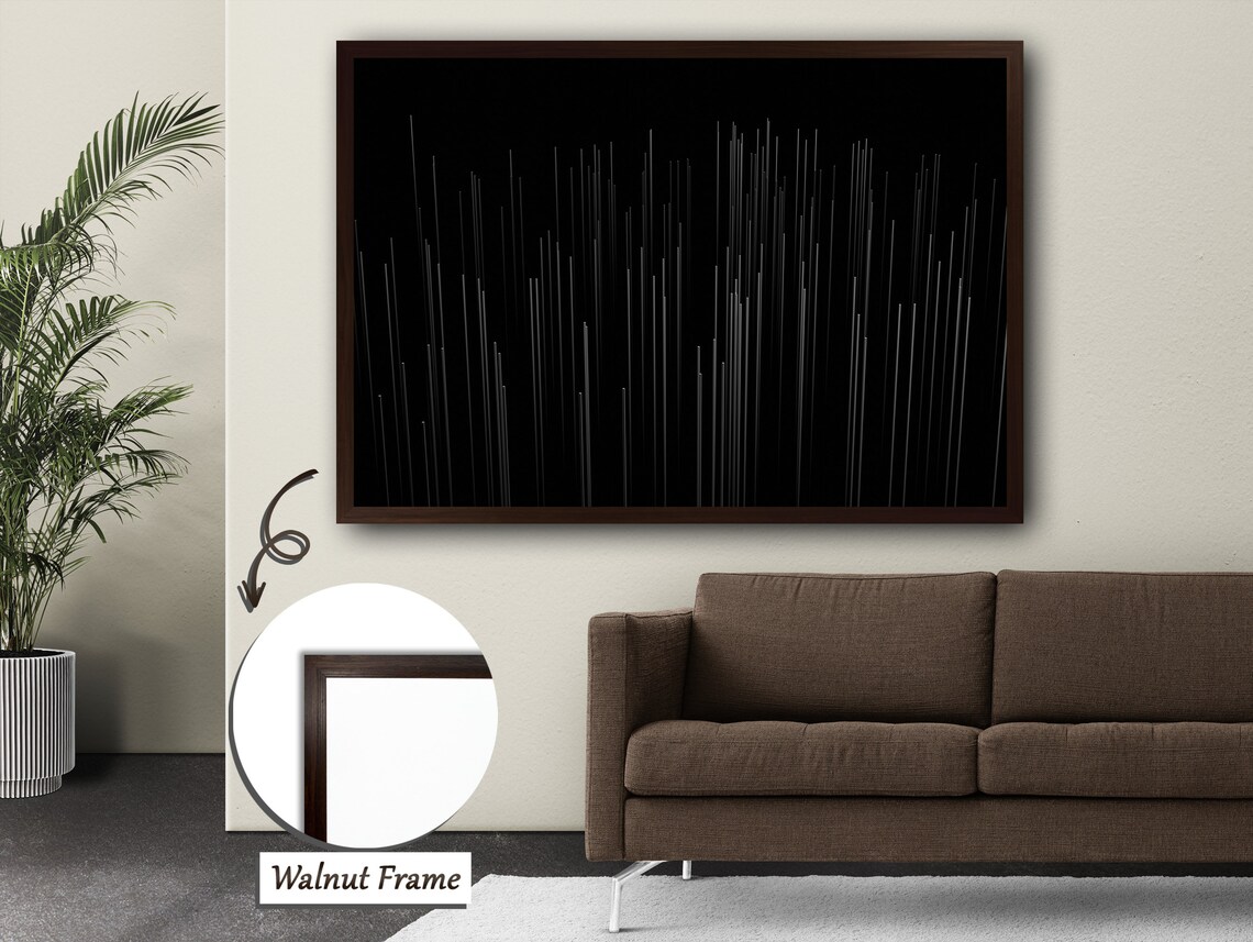 Vertical Lines Abstract Minimalist Wall Art - Image 4