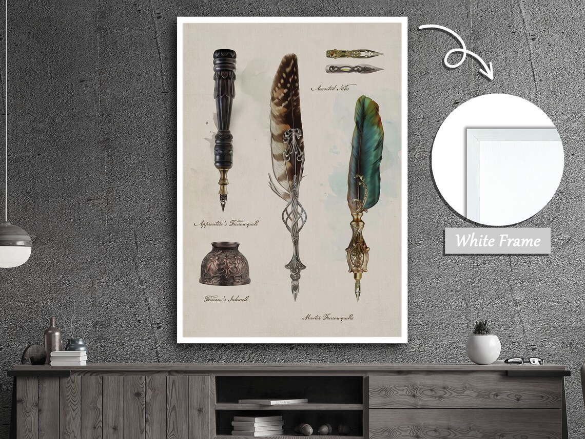 Feather Quills and Their Meanings Art Print - Image 3
