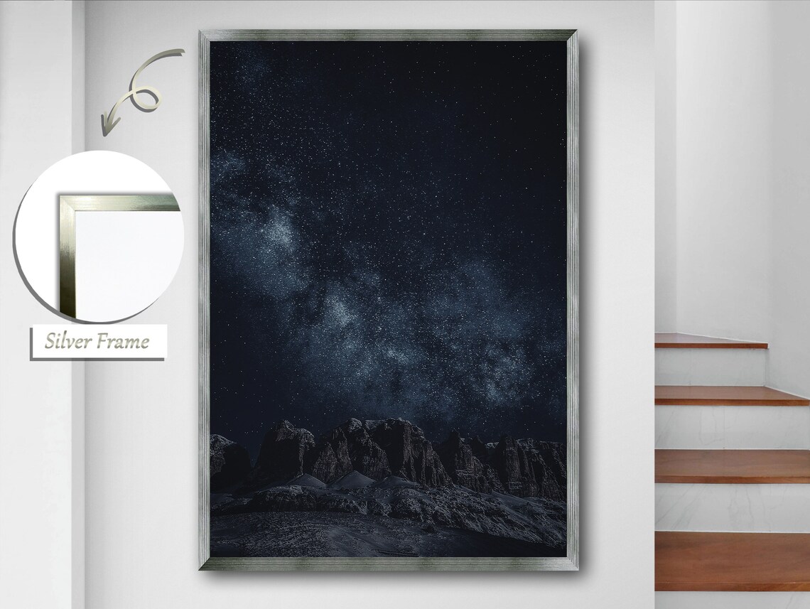 Magic Of The Night, Celestial Landscape Painting - Image 2