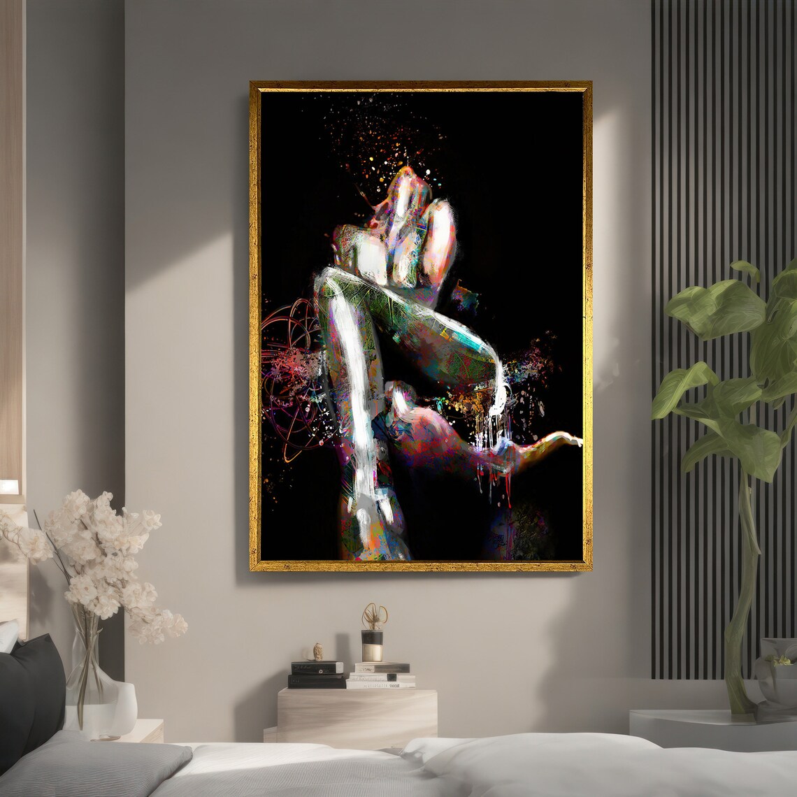 Abstract Passionate Lovers, Erotic Modern Art - Image 5